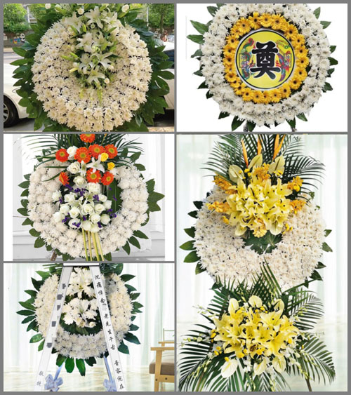 湖北孝感市大悟县吕王镇胡冲村花圈速递